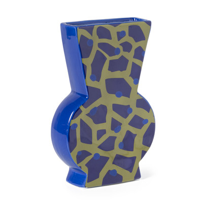 Vaas giraf – groen/blauw – 22.8×15.5×5.2 cm